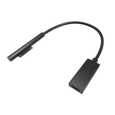 15V 3A зареждане USB2.0 Type-C женско захранване за Microsoft Surface Pro 4 5 6 Go Tablet PD 20cm зарядно устройство Адаптер Кабел DC