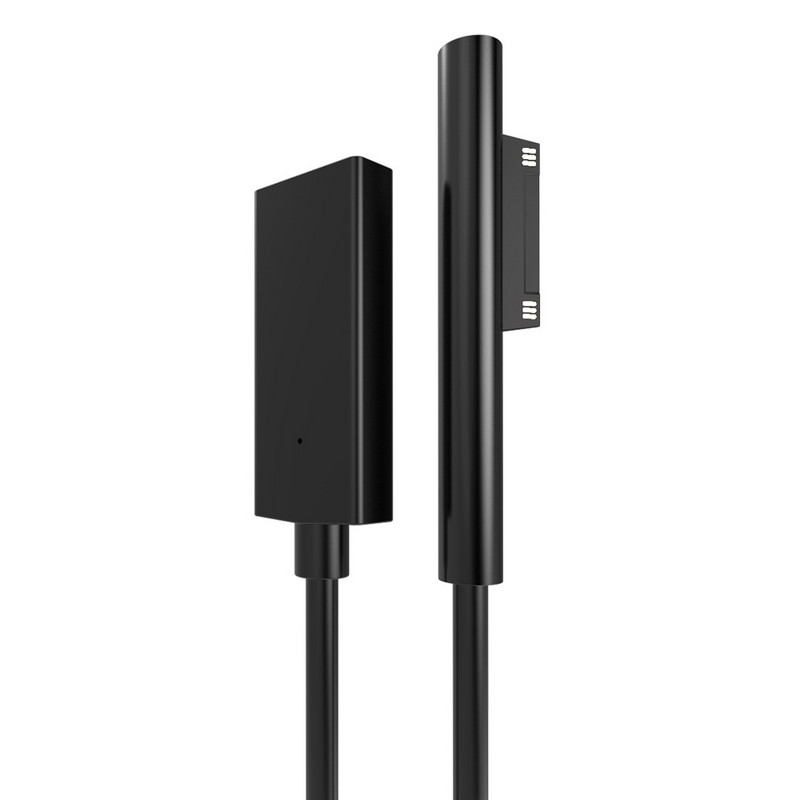 Γυναικείο τροφοδοτικό φόρτισης 15V 3A USB2.0 Type-C για Microsoft Surface Pro 4 5 6 Go Tablet PD 20cm Καλώδιο προσαρμογέα φορτιστή DC