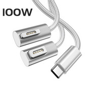 100 W-os gyors laptoptöltő kábel Macbook Pro A1398 A1286 A1297 USB C típusú C mágneses csatlakozóhoz Magsaf adapterhez* 1 2 3