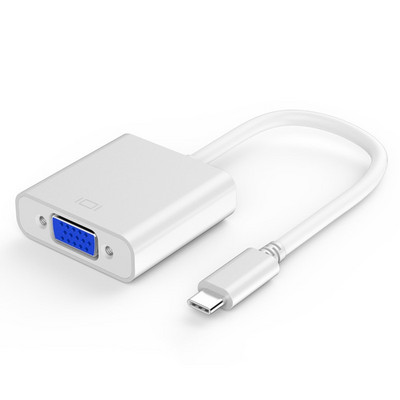 USB C į Vga adapteris, C tipo su Vga adapteris, suderinamas su Pro 2016/2017/2018, Air / Ipad Pro 2018, Surface Book 2, Ch