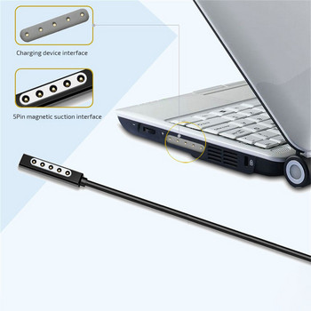 Τροφοδοτικό USB-C τύπου C 1,5m Προσαρμογέας φορτιστή PD 3A Καλώδιο γρήγορης φόρτισης 65W Καλώδιο τύπου C για tablet Microsoft Surface 1/2