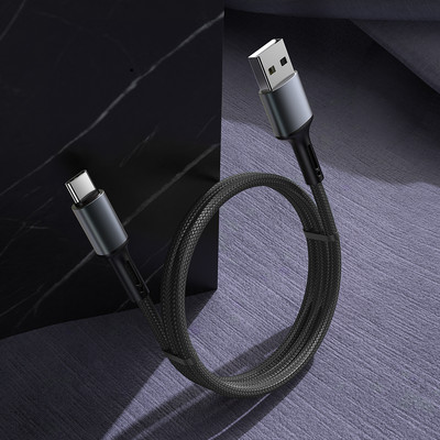 USB tipo C laidas, skirtas Xiaomi Huawei Samsung A50 A51 S9 S10 mobiliajam telefonui 3A greito įkrovimo trumpas laidas ilgas 2m 3m laidas duomenų įkroviklis USBC