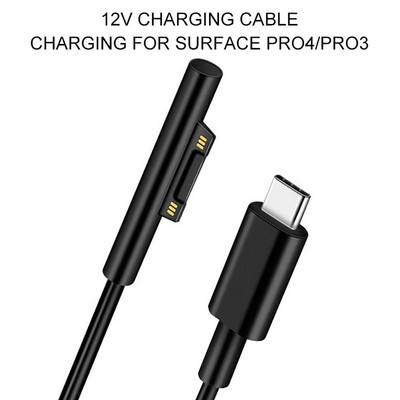 1,5 m Type-C Charger For Surface Pro3/pro4/pro5/pro6/book2/book/GO/Laptop1/2 Connector Charger Charging 12V/15V