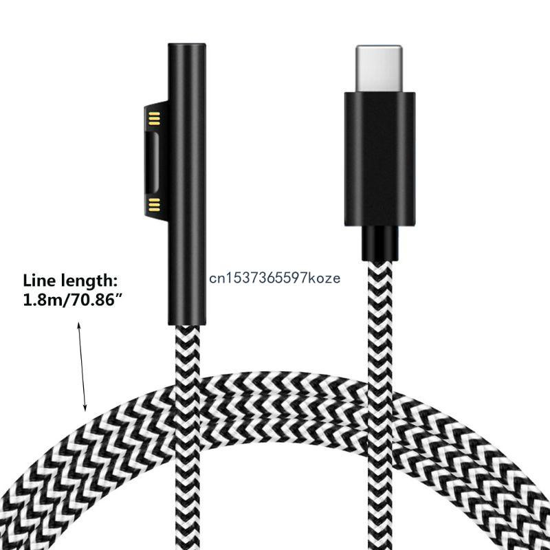 15 V USB Type-C Microsoft Surface 3 4 5 6 7 PD töltőkábel kábel táblagéphez