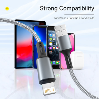 USB кабел за iPhone 14 13 12 11 Pro X XS Max 6 7 8 Plus SE Apple iPad Fast Charge Cord Origin Зарядно устройство за мобилен телефон Кабел за данни 3m