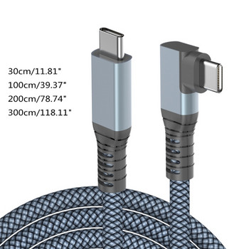 Καλώδιο USB 3.2 Type C 240W 5A Καλώδιο γρήγορης φόρτισης Ανθεκτικό καλώδιο φόρτισης USB C σε USB C για A10E A11 A20 A30 B36A