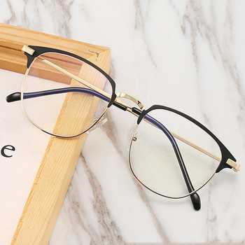 2022 Нови модни квадратни очила Мъже Жени Прозрачни прозрачни очила Маркови дизайнерски ретро метални очила Мъжки Женски