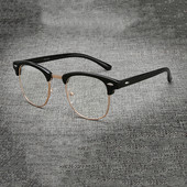 Pusinio rėmelio skaitymo akiniai Didelės raiškos retro presbyopia akiniai moterims, vyrams Unisex dioptrija +1,0 1,5 2,0 +2,5 +3,0 +3,5 +4,0
