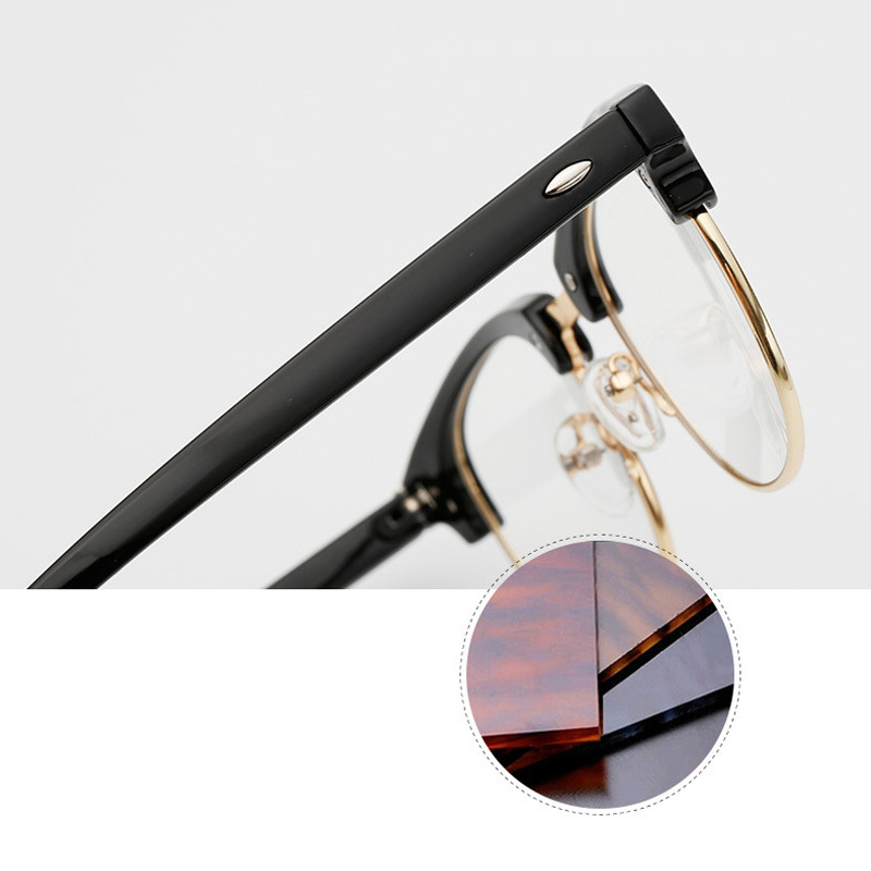 Félkeretes olvasószemüvegek nagy felbontású retro presbyopia szemüvegek női férfiak uniszex dioptria +1,0 1,5 2,0 +2,5 +3,0 +3,5 +4,0