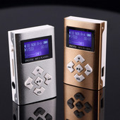 Fashion Sport MP3 lejátszó Hordozható fém klip MP3 zenelejátszó támogatás Micro SD TF kártya LCD képernyő zenelejátszó Walkman