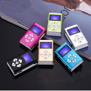 Моден спортен MP3 плейър Преносим метален клип MP3 музикален плейър Поддържа Micro SD TF карта LCD екран Музикален плейър Walkman