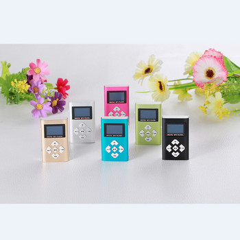Μόδα Sport MP3 player Φορητό μεταλλικό κλιπ MP3 Music Player Υποστήριξη κάρτας Micro SD TF LCD Οθόνη αναπαραγωγής μουσικής Walkman