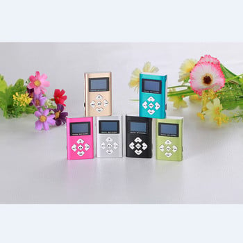 Μόδα Sport MP3 player Φορητό μεταλλικό κλιπ MP3 Music Player Υποστήριξη κάρτας Micro SD TF LCD Οθόνη αναπαραγωγής μουσικής Walkman