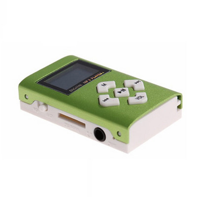 Fashion Sport MP3 lejátszó Hordozható fém klip MP3 zenelejátszó támogatás Micro SD TF kártya LCD képernyő zenelejátszó Walkman