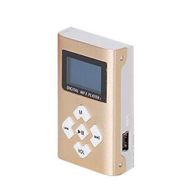 Fashion Sport MP3 lejátszó Hordozható fém klip MP3 zenelejátszó támogatás Micro SD TF kártya LCD képernyő zenelejátszó Walkman