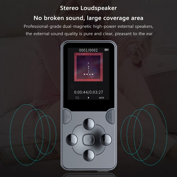Mini MP3 Mp4 E-book Player Εγγραφή HIFI MP3 Music Player Φορητό φοιτητικό μείωση θορύβου Ενσωματωμένο ηχείο Walkman με συναγερμό