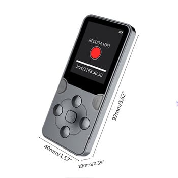 Mini MP3 Mp4 E-book Player Εγγραφή HIFI MP3 Music Player Φορητό φοιτητικό μείωση θορύβου Ενσωματωμένο ηχείο Walkman με συναγερμό