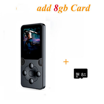 Mini MP3 Mp4 E-raamatumängija Salvestus HIFI MP3 Muusikamängija Kaasaskantav õpilaste müra vähendamine Walkman sisseehitatud kõlar koos äratusega