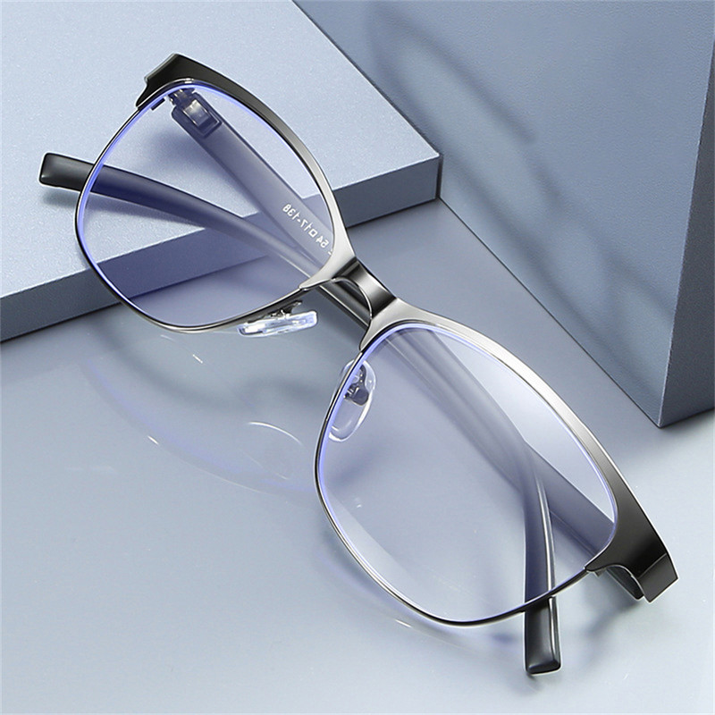 Modne klasične poslovne naočale za čitanje Muškarci Žene Metalne polu-bez okvira Anti-plavo svjetlo Naočale za čitanje Optičke naočale za dalekovidnost