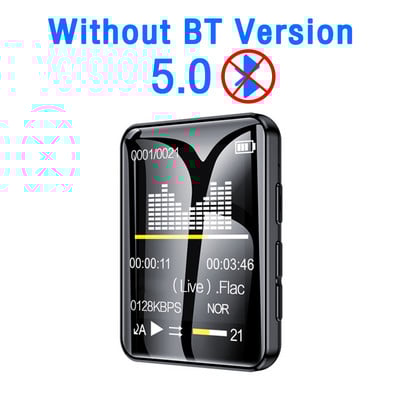 Нов MP3 плейър Bluetooth 5.0 цял екран Walkman Преносим спортен музикален плейър Mp4 видео плейър FM/E-book/Рекордер Mp3 плейър