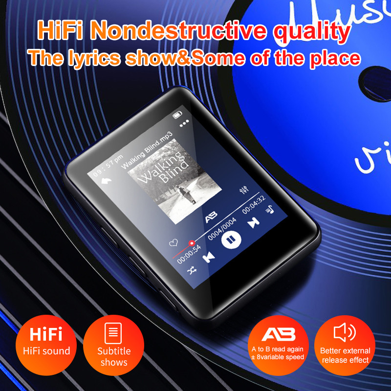 2,5 inčni mp3 mini ultratanki bluetooth prijenosni dodirni zaslon mp5 glazbeni player mp4 walkman studentska verzija