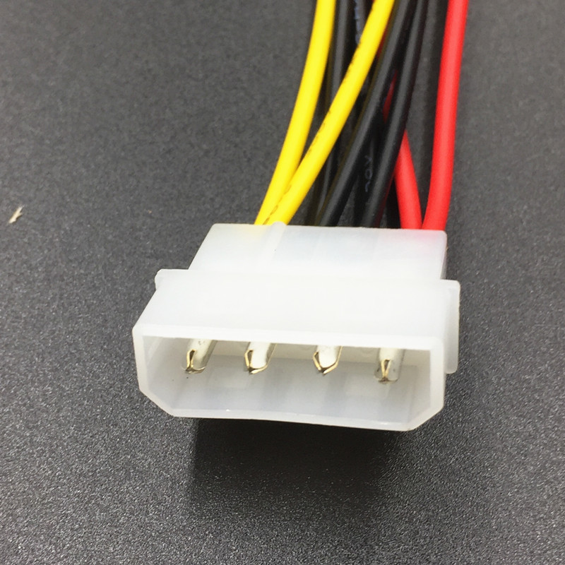 4 kontaktų Molex IDE prie 2 nuosekliosios ATA kietosios tvarkyklės maitinimo kabelis SATA Y skirstytuvas dvigubo standžiojo disko ir ilginimo laido adapterio jungtis