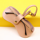 Kaasaskantav rippuv prillikott Pehmest PU-nahast kompressioonivastane päikeseprillide ümbris prillide ümbris konteineri hoiukarp