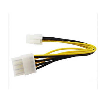 18cm ATX 4-пинов мъжки към 8-пинов женски EPS захранващ кабел Адаптер за кабел CPU захранващ конектор Високо качество На склад Дропшип на едро