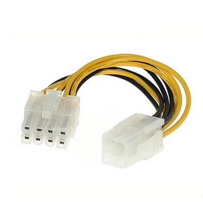 18 cm ATX 4 kontaktų kištukas iki 8 kontaktų moteriškas EPS maitinimo kabelio laido adapteris procesoriaus maitinimo jungtis Aukštos kokybės sandėlyje Didmeninė prekyba