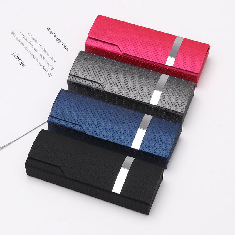 Φορητό κουτί γυαλιών ηλίου απομίμησης ξύλου Unisex Μόδα θήκη γυαλιών για γυναίκες Σκληρό χειροποίητο τετράγωνο πτυσσόμενο κουτί ανδρών