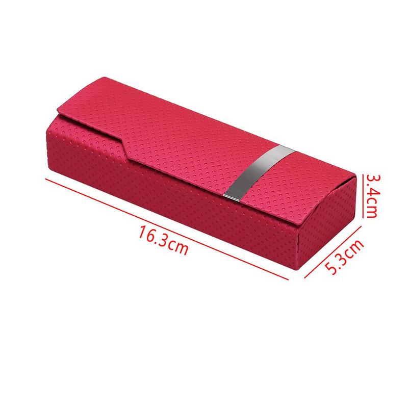 Φορητό κουτί γυαλιών ηλίου απομίμησης ξύλου Unisex Μόδα θήκη γυαλιών για γυναίκες Σκληρό χειροποίητο τετράγωνο πτυσσόμενο κουτί ανδρών