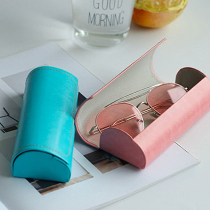 Briļļu futrālis Pārnēsājams briļļu kārba Karsts ūdensizturīgs cietais ietvars briļļu futrālis Ādas lasīšanas briļļu kastīte Daudzkrāsains briļļu futrālis