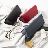Triangle Glasses Box Δερμάτινη θήκη γυαλιών PU Τσάντα γυαλιών ηλίου Τσάντα γυαλιών τσάντα γυαλιά Organizer Θήκες μεταφοράς Fashion Glasses Box