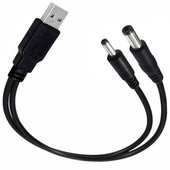 2 viename kabelis USB su maitinimo laidu, universalus 5,5 x 2,1 mm 3,5 x 1,35 mm jungties palaikymo įkrovimo funkcija maitinimo laidas
