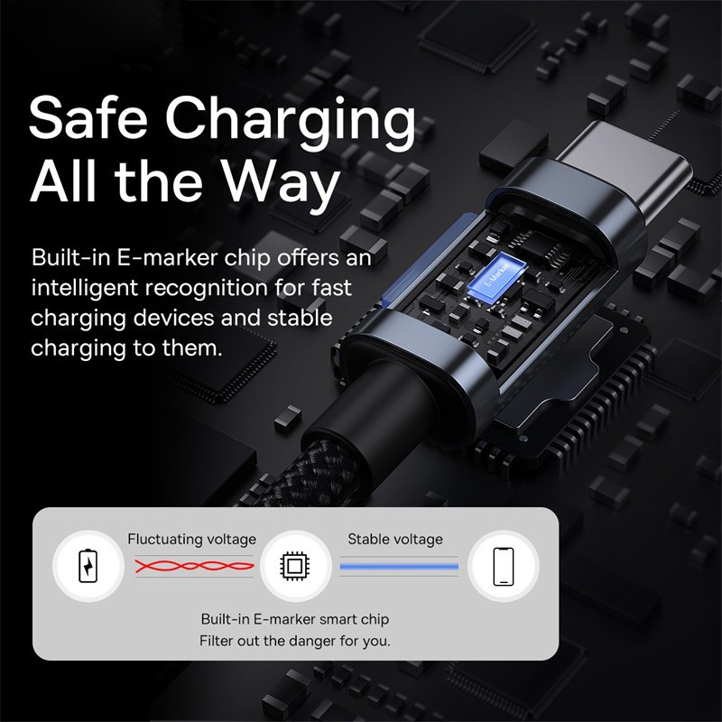 Baseus USB kabel PD 100W USB C do Type C Kabel za brzi punjač za Xiaomi Samsung MacBook iPad 5A Kabel za mobilni telefon USB kabel TypeC