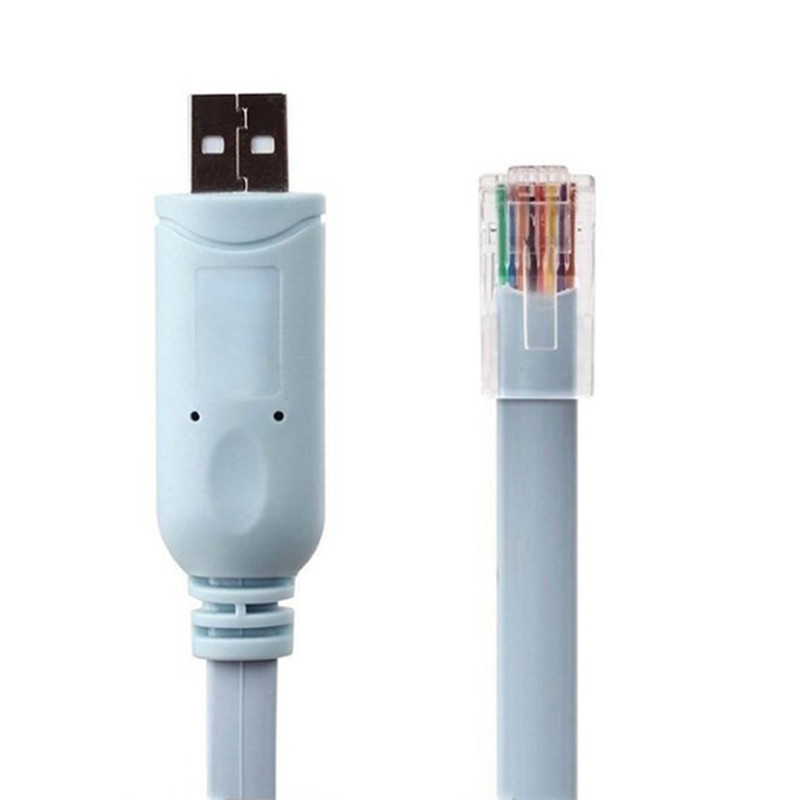 1 tk 1,8 M USB to RJ45 USB to RS232 jada RJ45 CAT5 konsooli adapteri kaabel Cisco ruuterite jaoks Uus