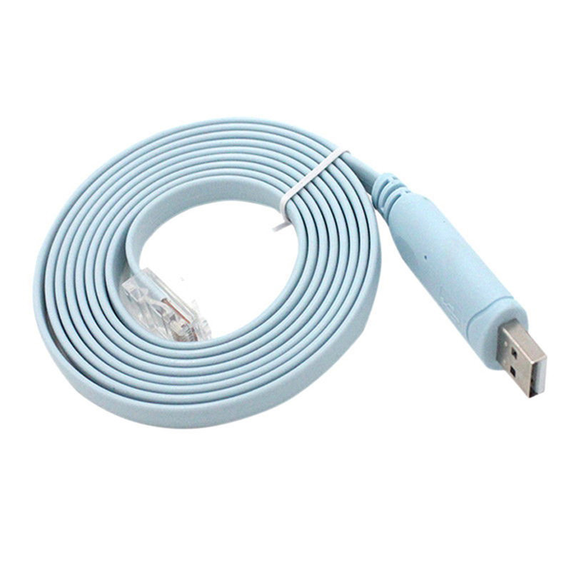1 tk 1,8 M USB to RJ45 USB to RS232 jada RJ45 CAT5 konsooli adapteri kaabel Cisco ruuterite jaoks Uus