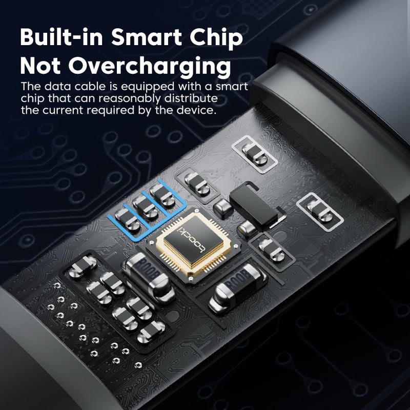 Toocki 3-ühes läbipaistev kuvakaabel 66 W kiirlaadimisega USB-tüüpi C-kaabel iPhone'ile Huawei Xiaomi Samsung S23 kõik ühes andmekaabel