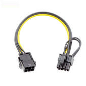 PCI Express 6 Pin P aljzat 8 (6+2) tűs PCIE hosszabbító kábel VGA grafikus videokártya GPU adapter tápegység elosztó