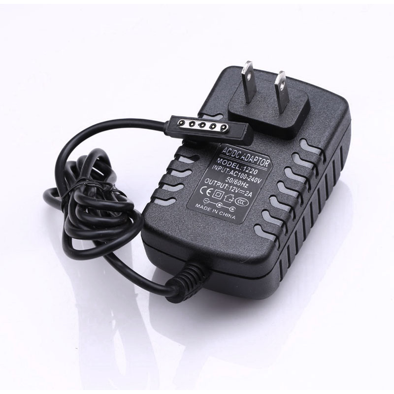 Aukštos kokybės 12V 2A planšetinio kompiuterio sieninio įkroviklio kelioninis kištukas, skirtas Microsoft Surface RT / Surface 2 /Pro 1 maitinimo šaltinio adapterio skirtuko įkroviklis