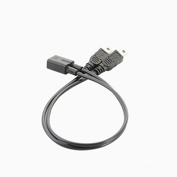 Mini USB 5Pin Female към Mini Usb 5pin Male + Micro USB Male Y сплитер 1 към 2 конвертор кабел за зареждане 30CM