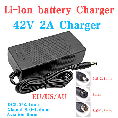 42V 2A 36V 18650 Lithium battery pack Charger Converter Adapter AC 100-240V Scooter ebike 10S li-ion battery Charger EU/US/AU/UK