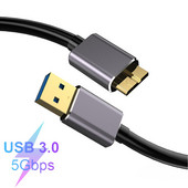 Kabel tvrdog diska USB na Micro B kabel Prijenos podataka Kabel punjača za WD tvrdi disk Seagate HDD Samsung USB 3.0 Micro B podatkovni kabel