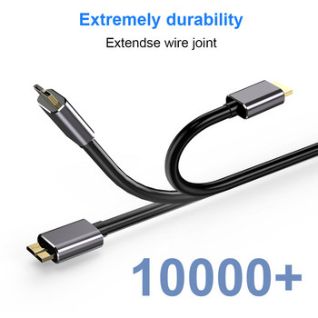 Καλώδιο σκληρού δίσκου USB σε Micro B Καλώδιο μεταφοράς δεδομένων Καλώδιο φορτιστή για σκληρό δίσκο WD Seagate HDD Samsung USB 3.0 Micro B Καλώδιο δεδομένων