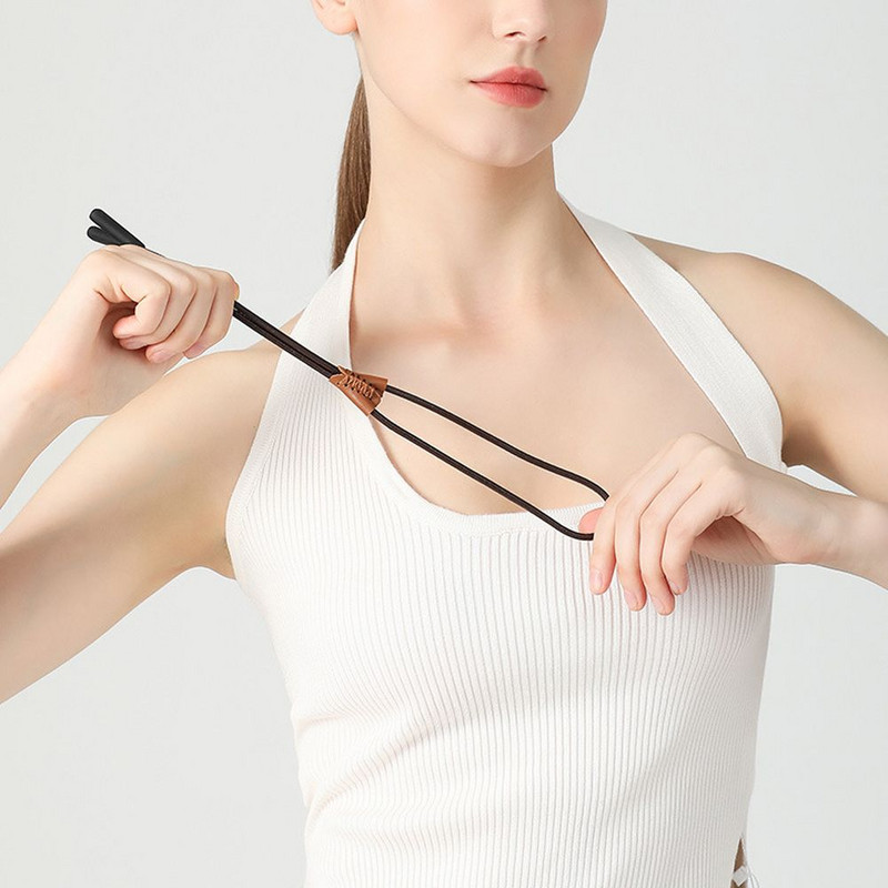 Regulējamas brilles Mērogojama virves siksna kakla aukla āda sporta brilles štropes Briļļu piederumi