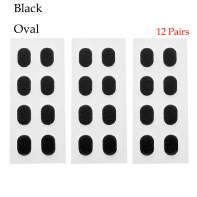 12 pāri mīksta EVA neslīdoša deguna spilventiņi brillēm Pašlīmējoši, bez krokām Deguna spilventiņi Brilles turētāji Briļļu aksesuāri