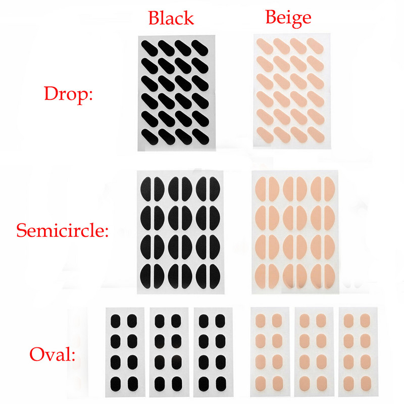 12 pāri mīksta EVA neslīdoša deguna spilventiņi brillēm Pašlīmējoši, bez krokām Deguna spilventiņi Brilles turētāji Briļļu aksesuāri