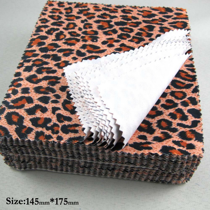 Πανί φακού Leopard Grain 10PCS/LOT Cleaning Clohts Γυαλιά μικροϊνών Πανιά Οθόνη υπολογιστή Ipad Πανί καθαρισμού 175*145mm