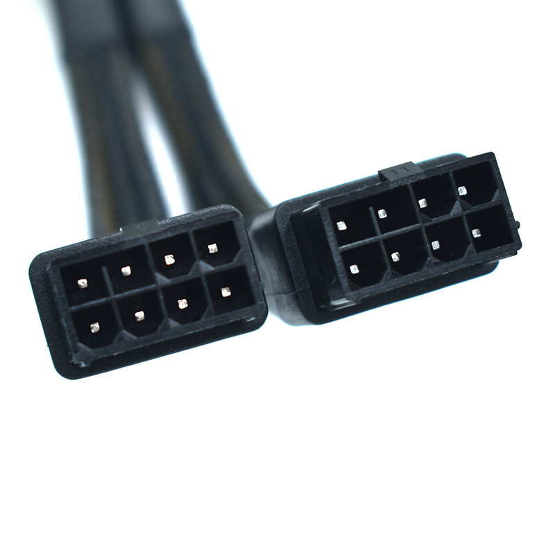 16AWG dvigubas 8–8 vaizdo plokštės maitinimo laidas, skirtas NVIDIA K80 M40 M60 P40 V100 A6000