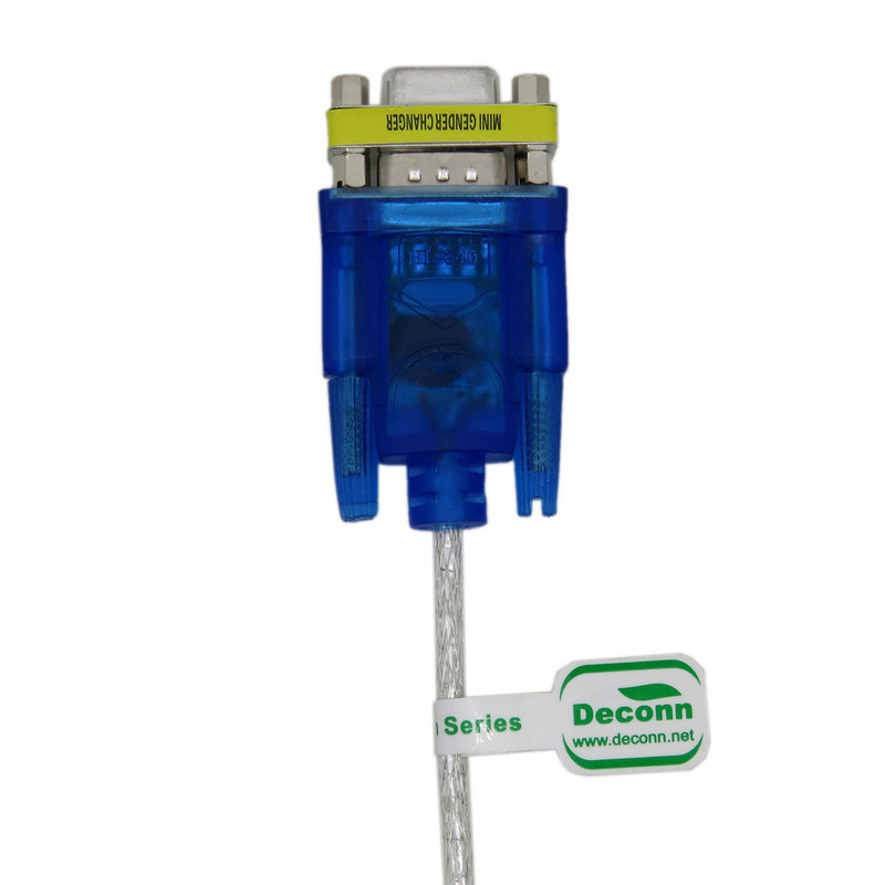 Адаптер за 9-пинов сериен кабел от USB към RS-232 DB9, компонент към vga 80 см, с женски адаптер Поддържа компютърни компоненти Win8